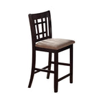 Lavon Lattice Back Counter Stools Tan and Espresso (Set of 2) - What A Room