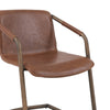 Indy PU Dining Side Chair Rubbed Gold Frame - What A Room