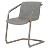Indy PU Dining Side Chair Rubbed Gold Frame - What A Room