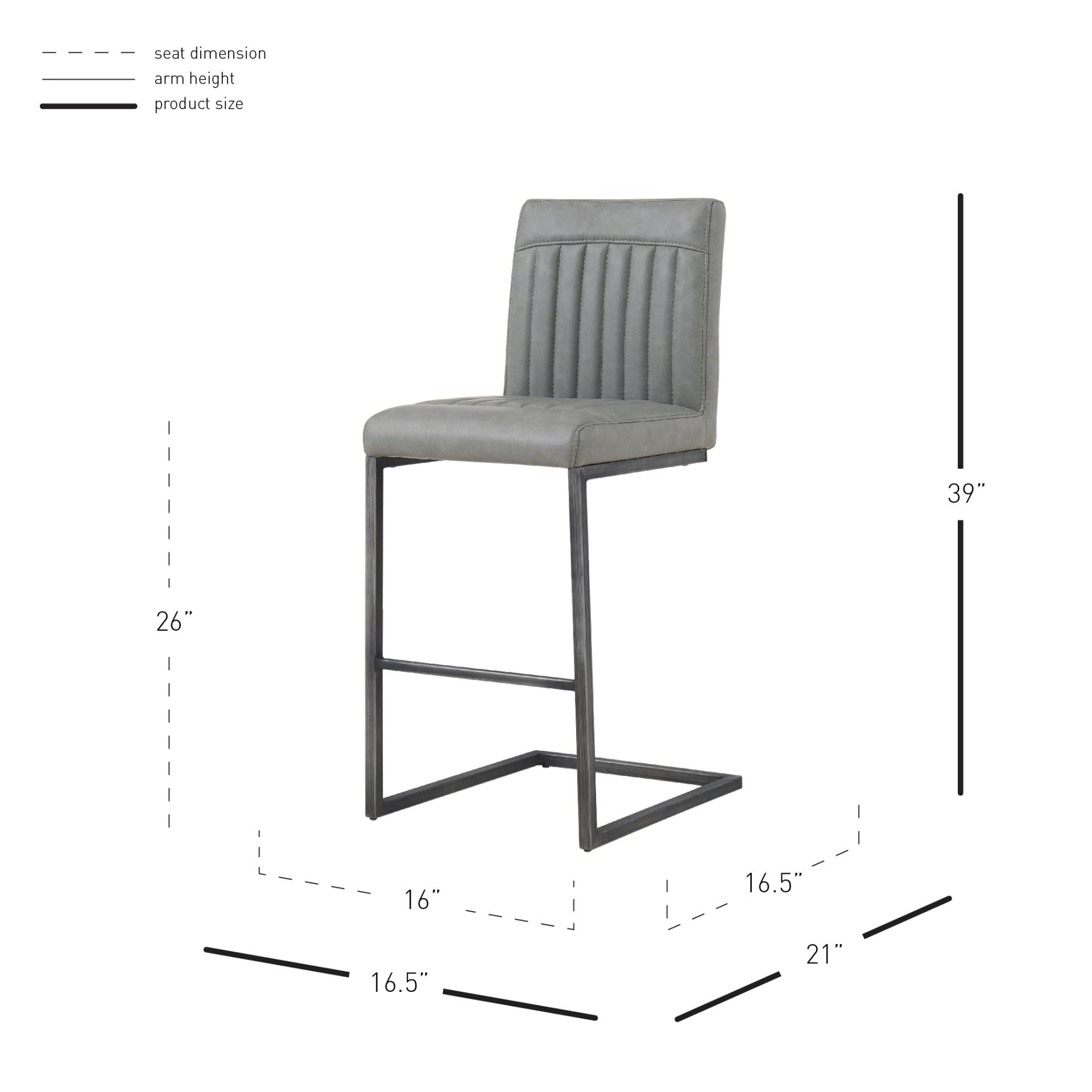 Ronan KD PU Counter Stool - What A Room