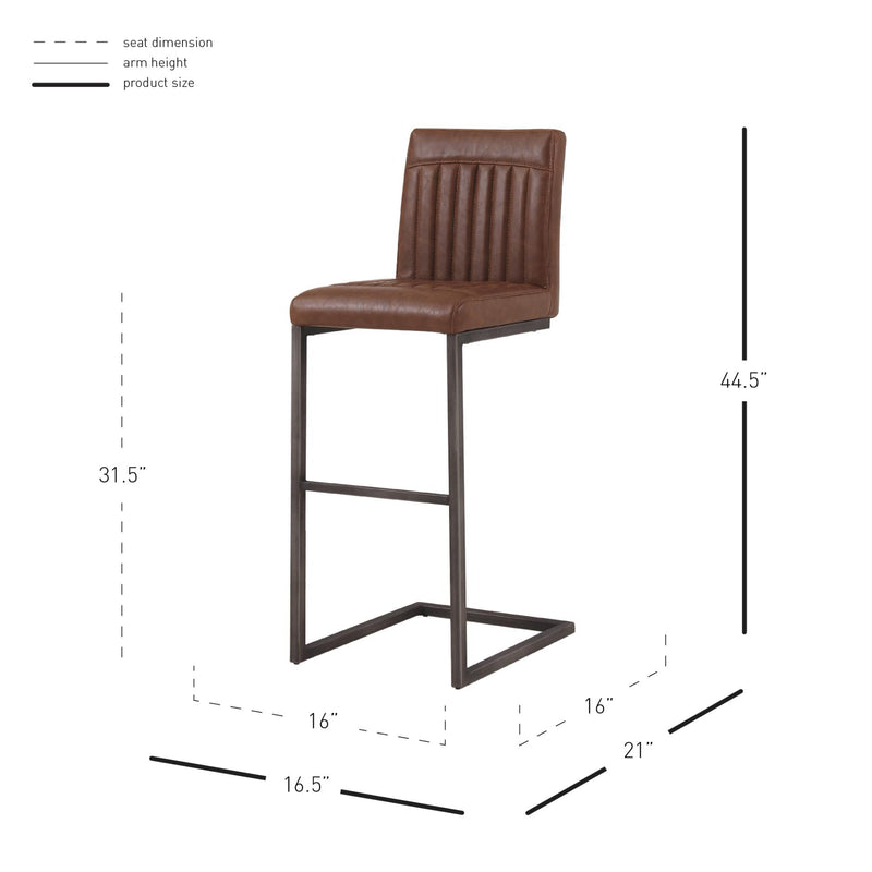 Ronan KD PU Bar Stool - What A Room