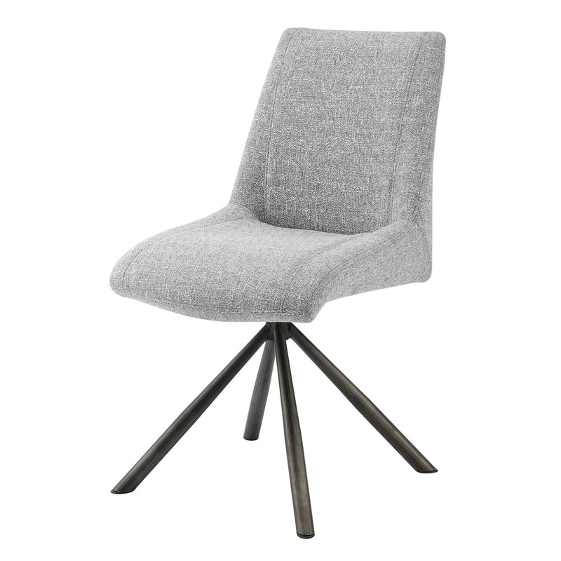 Viona  Fabric Swivel Dining Side Chair - What A Room