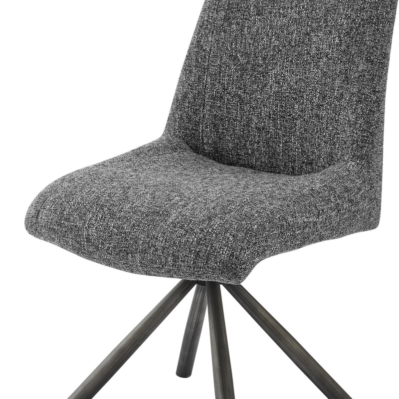 Viona  Fabric Swivel Dining Side Chair - What A Room
