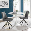 Viona  Fabric Swivel Dining Side Chair - What A Room