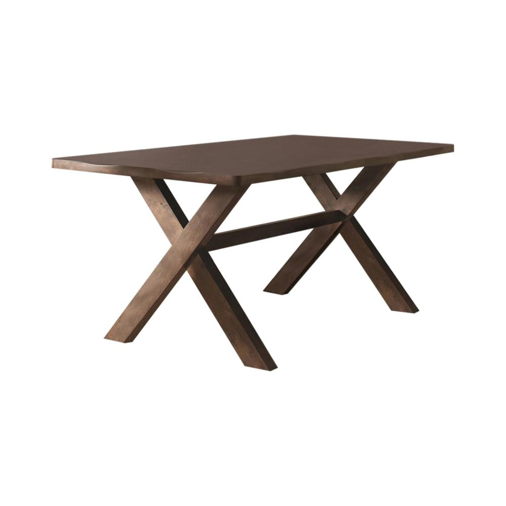 Alston X-shaped Dining Table Knotty Nutmeg - What A Room