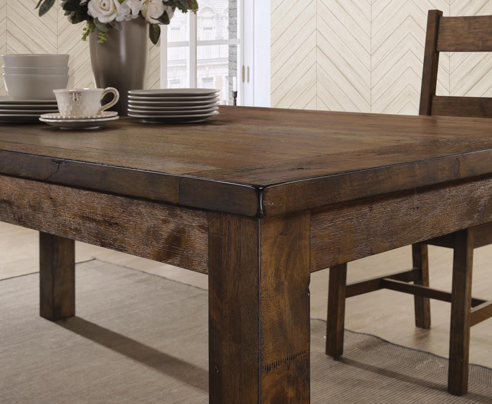 Coleman Rectangular Dining Table Rustic Golden Brown - What A Room