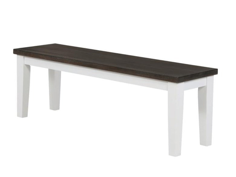 Kingman Rectangular Bench Espresso and White - What A Room