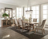 Brockway Cove Trestle Dining Table Barley Brown - What A Room