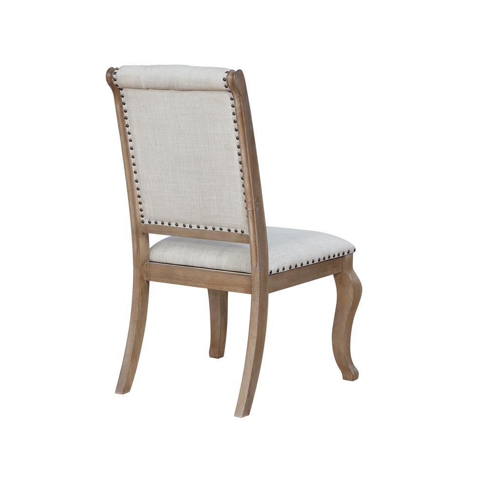 Brockway Cove Tufted Side Chairs Cream and Barley Brown (Set of 2) - What A Room