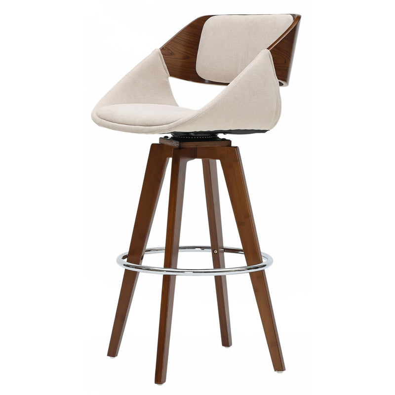 Cyprus KD Fabric Bamboo Counter Stool - What A Room