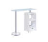 1-drawer Bar Table Glossy White - What A Room
