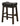 Upholstered Counter Height Stools Black and Cappuccino (Set of 2) - What A Room