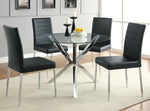 Vance Upholstered Dining Chairs Black (Set of 4) - What A Room