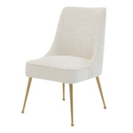 Cedric KD Fabric Dining Side Chair Gold Legs - What A Room