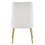 Cedric  Fabric Dining Side Chair Gold Legs - What A Room