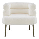 Zerline  Faux Shearling Fabric Accent Chair - What A Room
