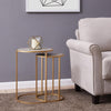 Anza Faux Shagreen Nesting Side/ End Table Set of 2 - What A Room