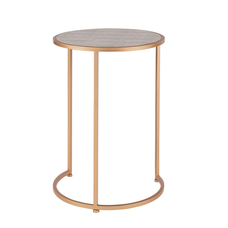 Anza Faux Shagreen Nesting Side/ End Table Set of 2 - What A Room