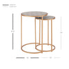 Anza Faux Shagreen Nesting Side/ End Table Set of 2 - What A Room