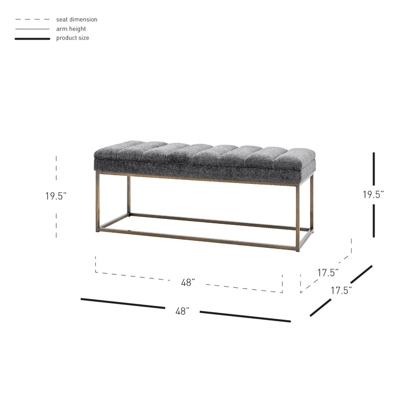 Darius KD Fabric Bench - What A Room