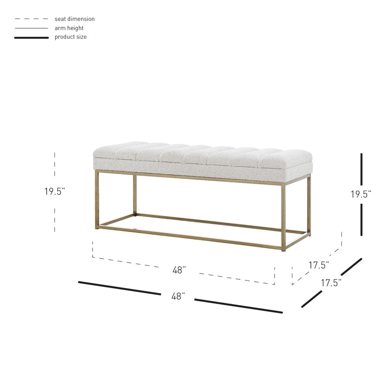 Darius KD Fabric Bench - What A Room