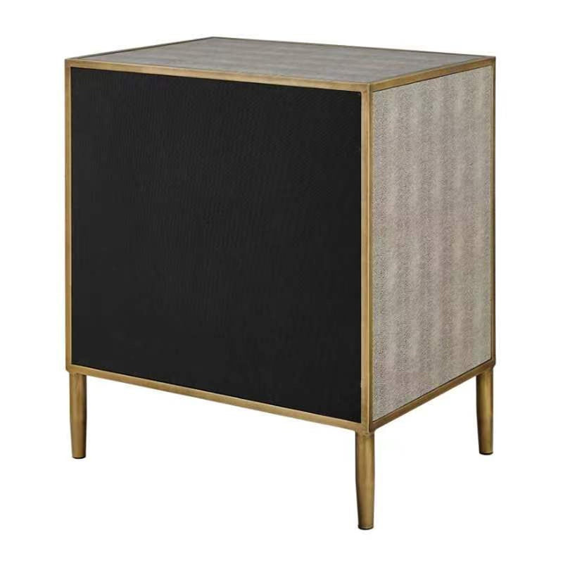 Arista Faux Shagreen Side/ End Table - What A Room