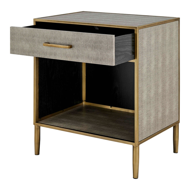 Arista Faux Shagreen Side/ End Table - What A Room