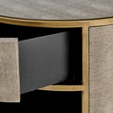 Loretta Faux Shagreen Side/ End Table - What A Room
