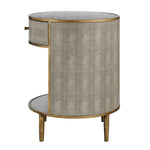 Loretta Faux Shagreen Side/ End Table - What A Room