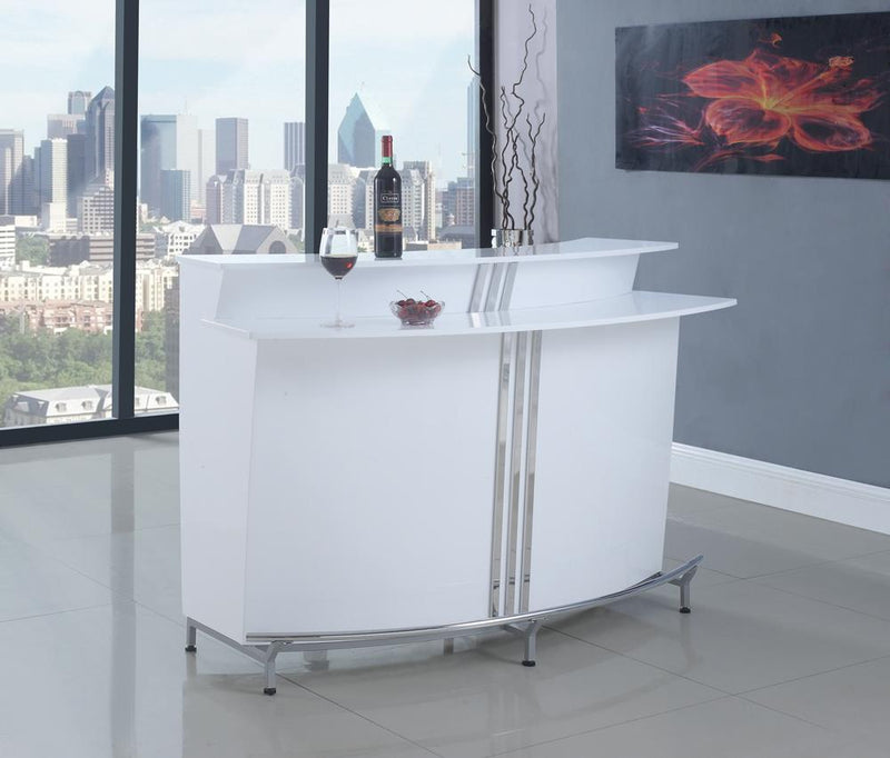 3-tier Bar Unit Glossy White - What A Room