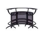 Curved Bar Unit Smoke and Black, Set of 3 - What A Room