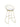 Padded Seat Bar Stools White and Matte Brass (Set of 2) - What A Room