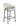 Sloped Arm Bar Stools Beige and Glossy Black (Set of 2) - What A Room