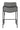 Solid Back Upholstered Counter Height Stools Grey and Black (Set of 2) - What A Room