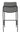 Solid Back Upholstered Bar Stools Grey and Black (Set of 2) - What A Room
