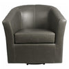 Ernest Bonded Leather Swivel Accent Arm Chair - What A Room