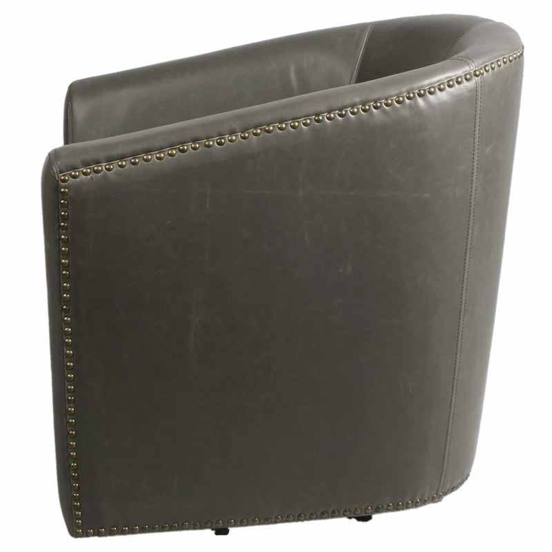 Ernest Bonded Leather Swivel Accent Arm Chair - What A Room