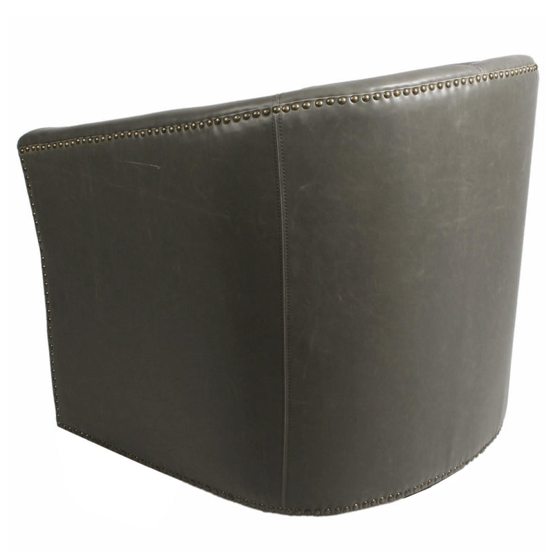 Ernest Bonded Leather Swivel Accent Arm Chair - What A Room