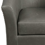 Ernest Bonded Leather Swivel Accent Arm Chair - What A Room