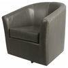 Ernest Bonded Leather Swivel Accent Arm Chair - What A Room
