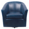 Ernest Bonded Leather Swivel Accent Arm Chair - What A Room