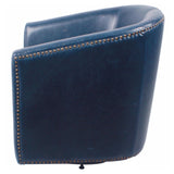 Ernest Bonded Leather Swivel Accent Arm Chair - What A Room
