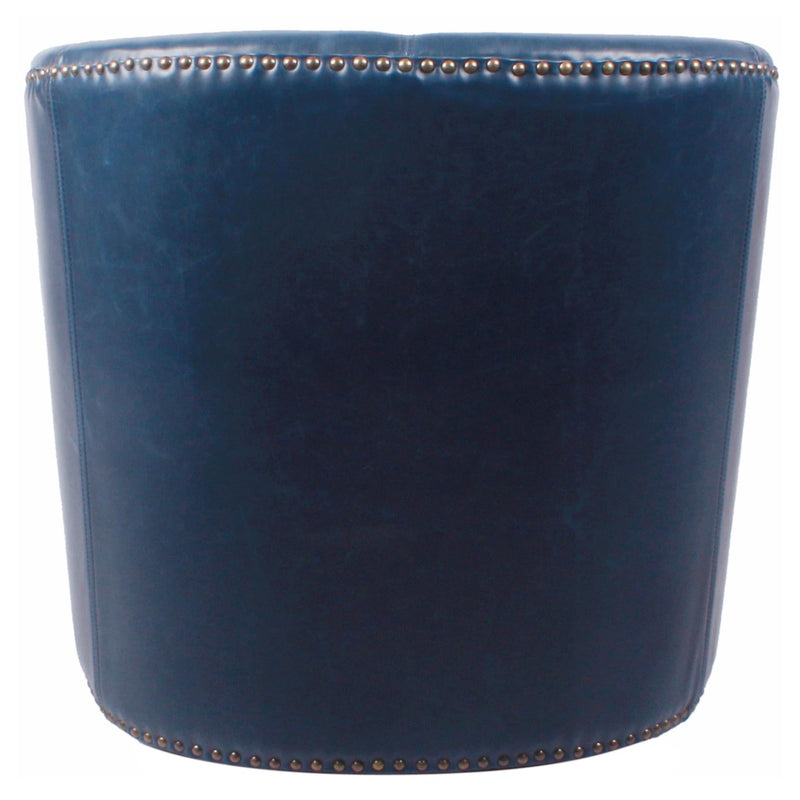 Ernest Bonded Leather Swivel Accent Arm Chair - What A Room