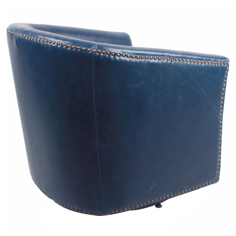 Ernest Bonded Leather Swivel Accent Arm Chair - What A Room