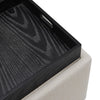Cameron Square Fabric Storage Ottoman w/ tray - What A Room
