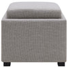 Cameron Square Fabric Storage Ottoman w/ tray - What A Room