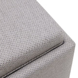Cameron Square Fabric Storage Ottoman w/ tray - What A Room