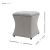 Amelia Fabric Nailhead Tufted Storage Ottoman - What A Room