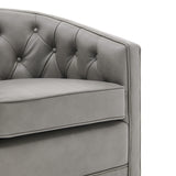 Walsh Top Grain Leather Swivel Accent Arm Chair - What A Room