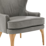 Bjorn KD Top Grain Leather Accent Chair - What A Room